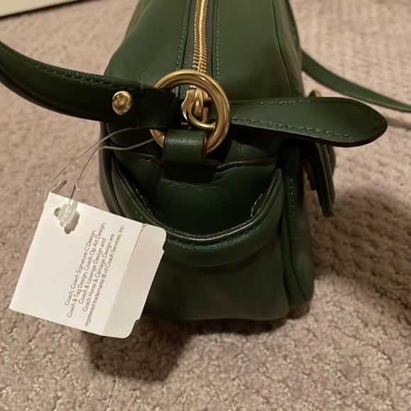 Coach Bags Nwt Forest Green Leather Coach Crossbody Purse Poshmark